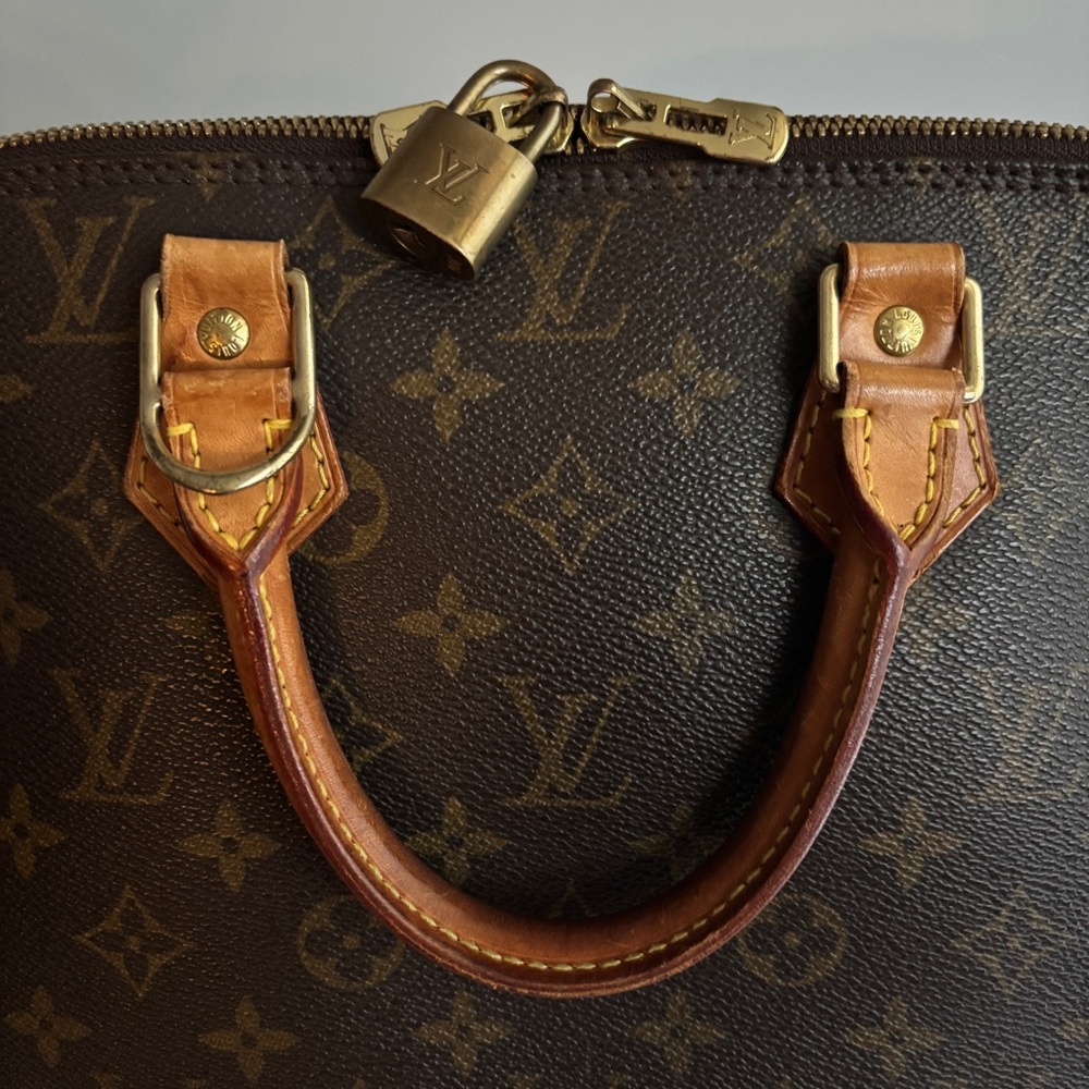 Louis Vuitton PM Alma Monogram Canvas Double Handle Bag Made in France 2001 - Picture 4 of 11